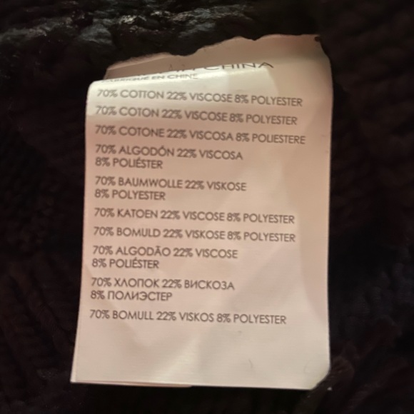 NWT Club Monaco black knit top - Picture 4 of 6